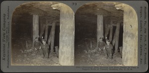 Abandoned mine, showing prop timber, Scranton, Pa.