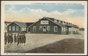 Y.M.C.A. Auditorium. U. S. National Army Cantonment, Camp Custer, Battle Creek, Mich.