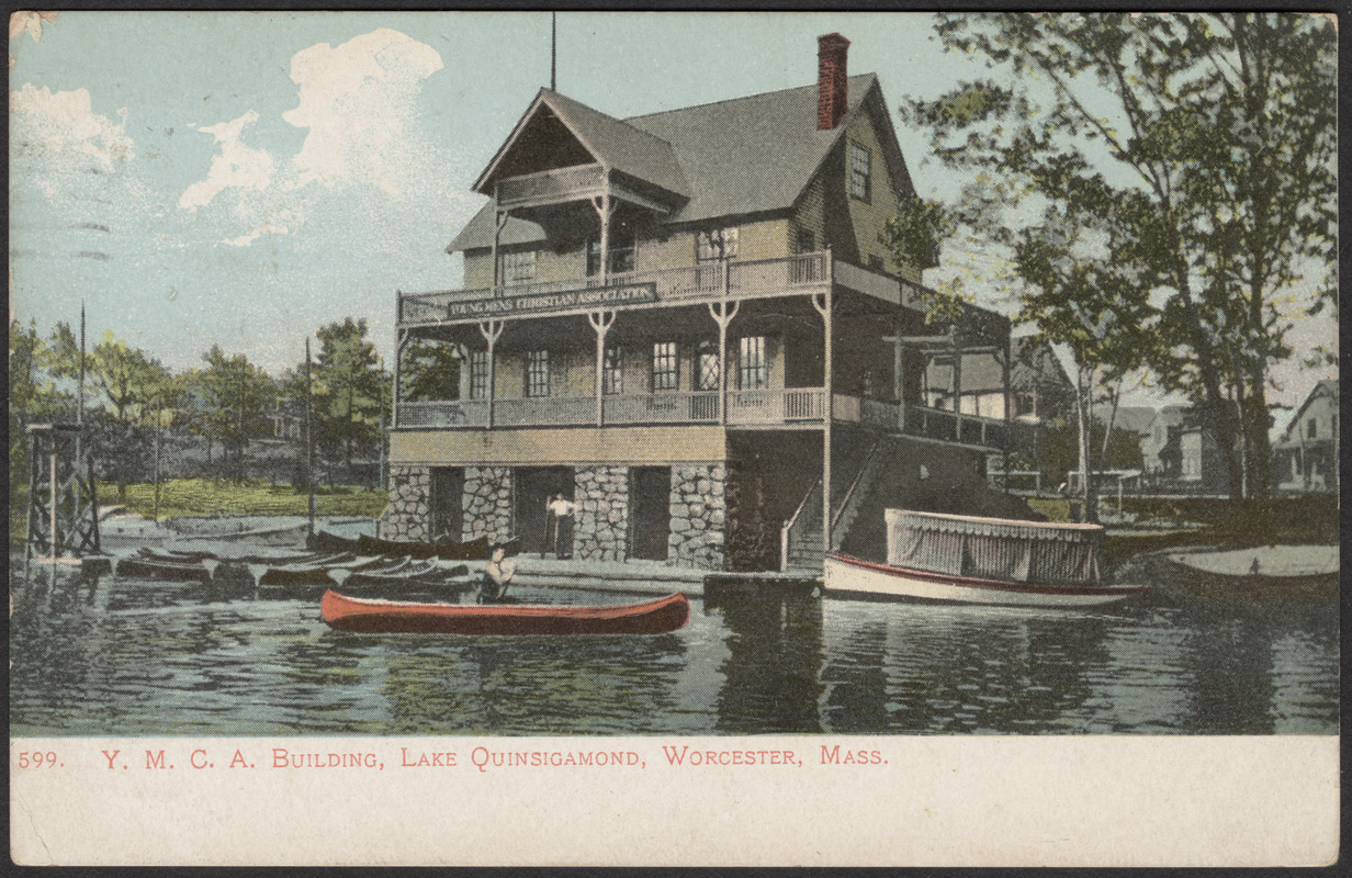 Y.M.C.A. building, Lake Quinsigamond, Worcester, Mass. Digital