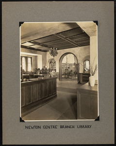 Newton Centre branch library, interior