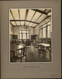 Newton Free Library Branches, Auburndale, Newton Centre, Newton Corner, Newton Highlands, 1930-1959