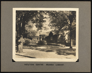Newton Centre branch library, exterior