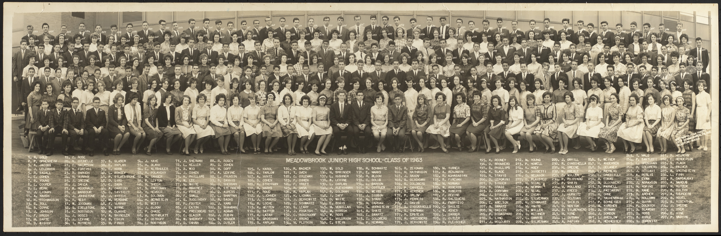 Meadowbrook Junior High School, class of 1963