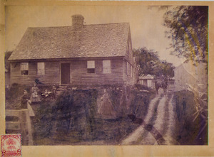 Gibbons family and house, 1868