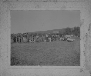 Large group on a hillside
