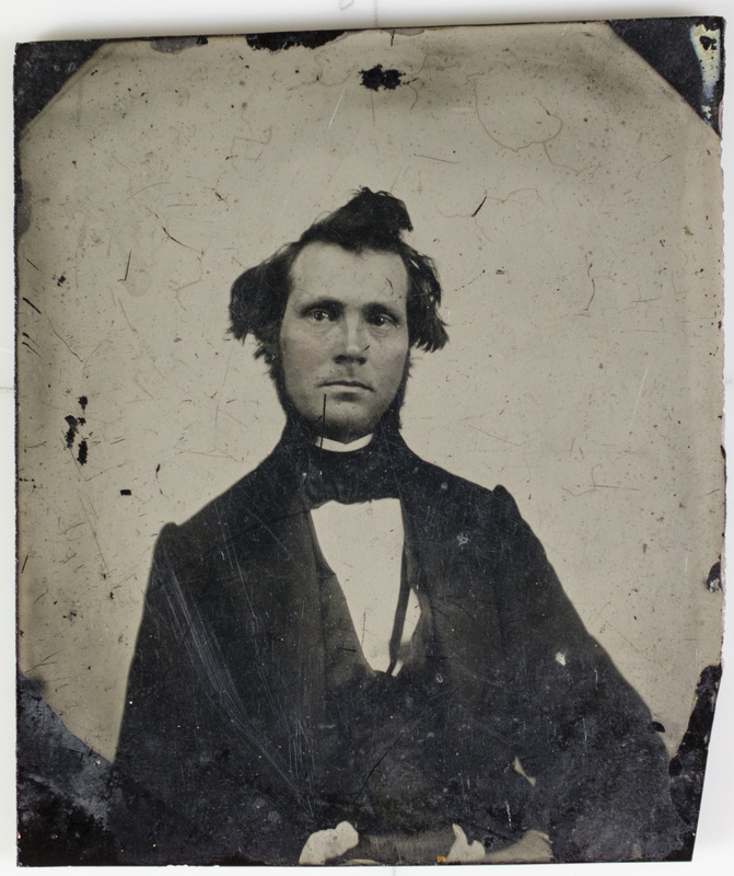 Tintype portrait of unknown man