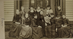 Old Village School class picture, 1890