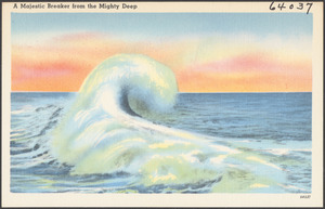 A majestic breaker from the mighty deep
