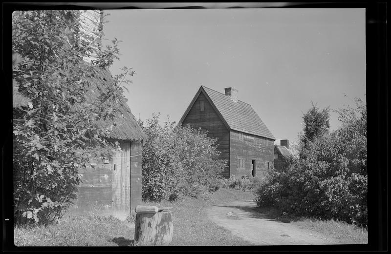 Pioneer Village, exterior of houses Digital Commonwealth