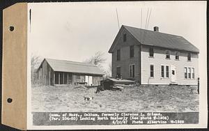 Commonwealth of Massachusetts, formerly Clarence L. Grimes, house and barn, looking northeasterly, Oakham, Mass., Apr. 10, 1947