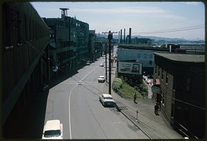 View from above of Western Avenue, Seattle
