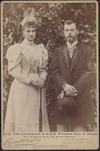 H. I. H. The Czarewitch & H. R. H. Princess Alix of Hesse, taken at Coburg on the day of their betrothal