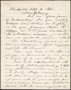 Letter from Zadoc Long to John D. Long, September 14, 1866