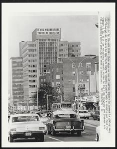 This sign on top of Lefrak Center in Queens is giving many traffic-stalled drivers in New York City's transit strike both a chuckle and food for thought 1/11. With the crippling transit strike in its 11th day many New Yorkers are still spending hours getting to work in Manhattan.