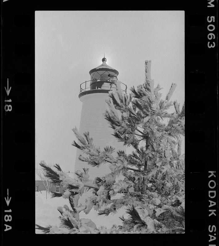 Lighthouse in winter