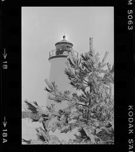 Lighthouse in winter