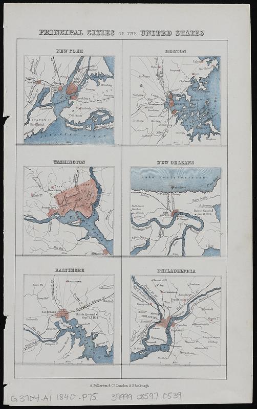 Principal cities of the United States