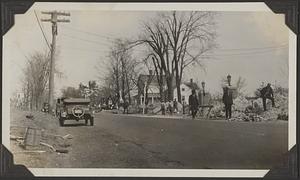 Laying pipe on the State Road