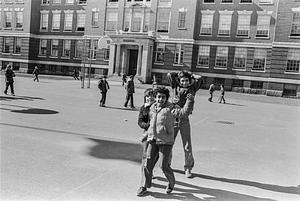 Kids playing at the Williams School