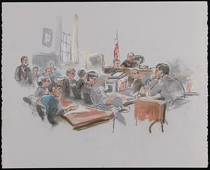Courtroom scene