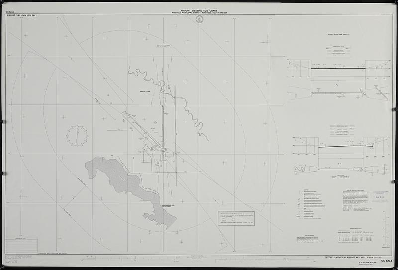 Airport obstruction chart, OC 5234, Mitchell Municipal Airport, Mitchell, South Dakota