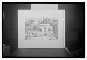 Modern art c/o Collier Copies of oils & watercolor & 2 statues