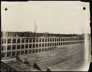 Pacific Mills, new worsted mill, looking northerly from roof of no. 7 storehouse