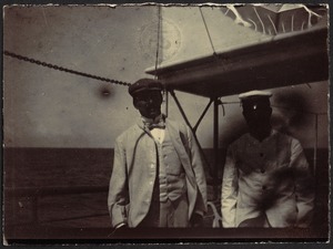 John Gardner Coolidge and crew mate on deck of ship