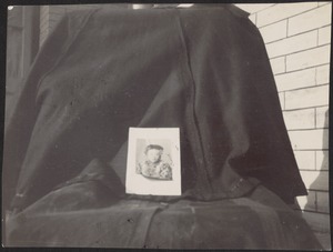 Photograph of a photo of young child