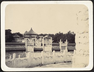 Carved stone walls, gates and columns, temple buildings
