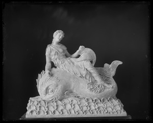 Bellefontaine: figurine of a woman on a dolphin
