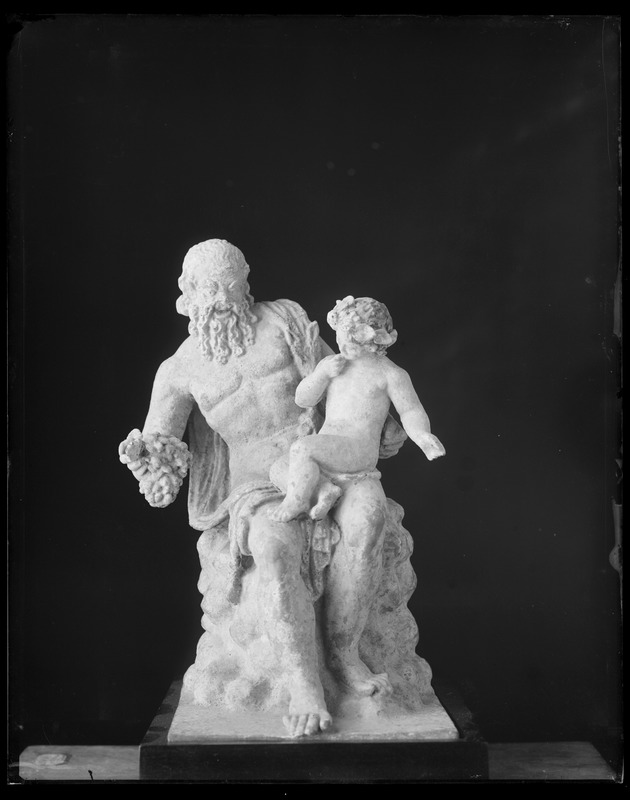 Bellefontaine: figurine of Silenus and the infant Bacchus