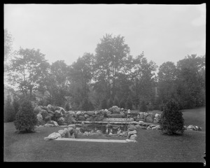 Groton Place: rock pool landscape