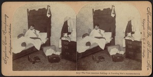 The great American bed-bug. A traveling man's accommodations.