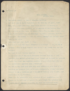 Sacco-Vanzetti Case Records, 1920-1928. Defense Papers. Statement of Lola Andrews, January 14, 1921. Box 13, Folder 1, Harvard Law School Library, Historical & Special Collections