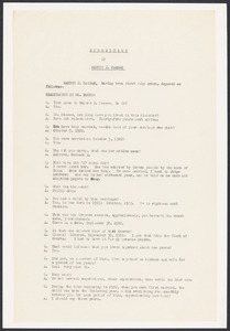 Sacco-Vanzetti Case Records, 1920-1928. Defense Papers. Deposition: Mayhew J. Hassam (ex-husband), July 1922. Box 13, Folder 21, Harvard Law School Library, Historical & Special Collections