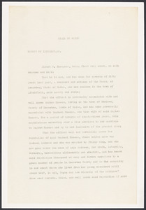Sacco-Vanzetti Case Records, 1920-1928. Defense Papers. Deposition: Albert W. Thompson, July 15, 1922. Box 13, Folder 25, Harvard Law School Library, Historical & Special Collections