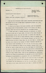 Sacco-Vanzetti Case Records, 1920-1928. Defense Papers. Fourth Supplementary Motion for a New Trial, n.d. Box 13, Folder 41, Harvard Law School Library, Historical & Special Collections