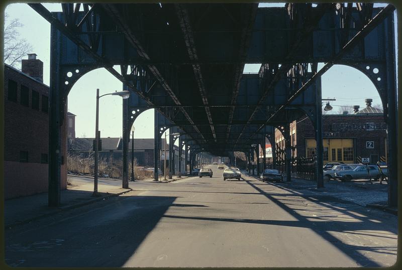 Washington St. south from corner of Bartlett