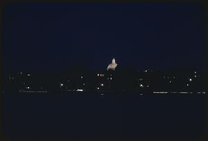 Night scene, Boston from Cambridge