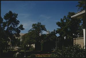 View of Utah State Capitol dome from Temple Square, Salt Lake City, Utah