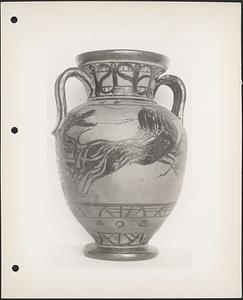 1 lge. vase, glazed pottery for the Boston Public Schools