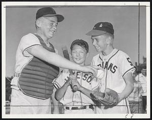 Trio Which sparked Malden American’s Little Leaguers to the District 14 title yesterday by defeating Somerville Central, 3-1. Left to right are Tom Lubin, Paul Richards and pitcher Paul Zabierek. Lubin and Richards hit home runs.