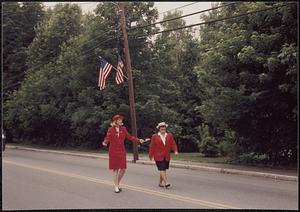 State Senator Nancy Achin Sullivan and State Rep. Augusta Hornblower, Fourth of July parade