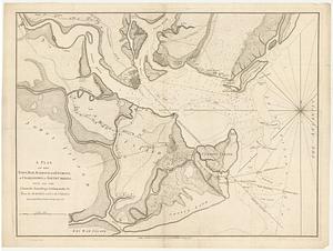 A plan of the town, bar, harbour and environs, of Charlestown in South Carolina, with all the channels, soundings, sailing-marks &c. from the surveys made in the colony