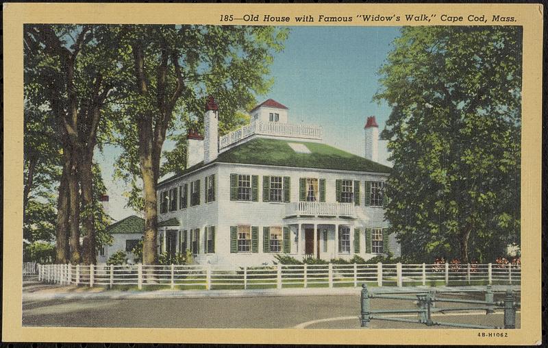 Old House with Famous "Widow's Walk", Cape Cod, Mass.