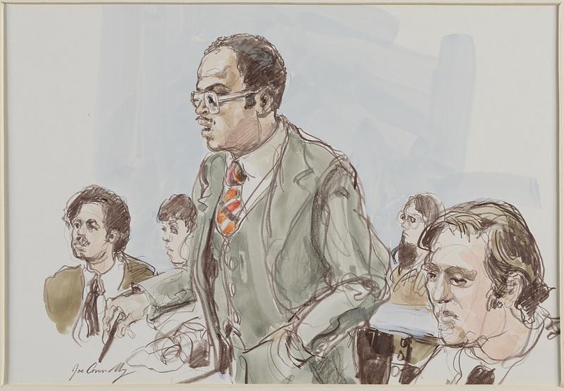 Larry Johnson testifying, desegregation