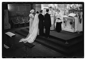 Wedding Will. Ryan of Maker St. Brig. at Brookline with Fr. Dowd
