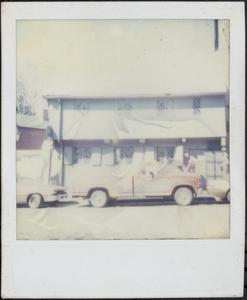 Cars parked on the street
