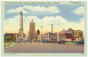 Chicago Avenue Water Tower (Palmolive building in rear)